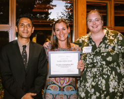 Natoshia Cunningham receives her Teacher-Scholar Award